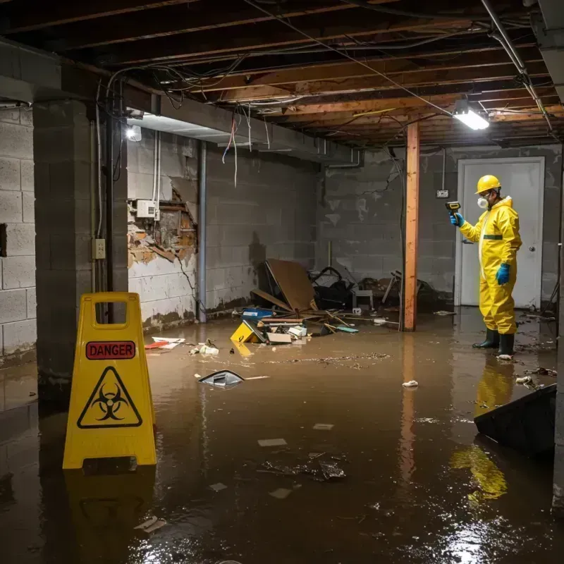 Flooded Basement Electrical Hazard in Sioux County, NE Property